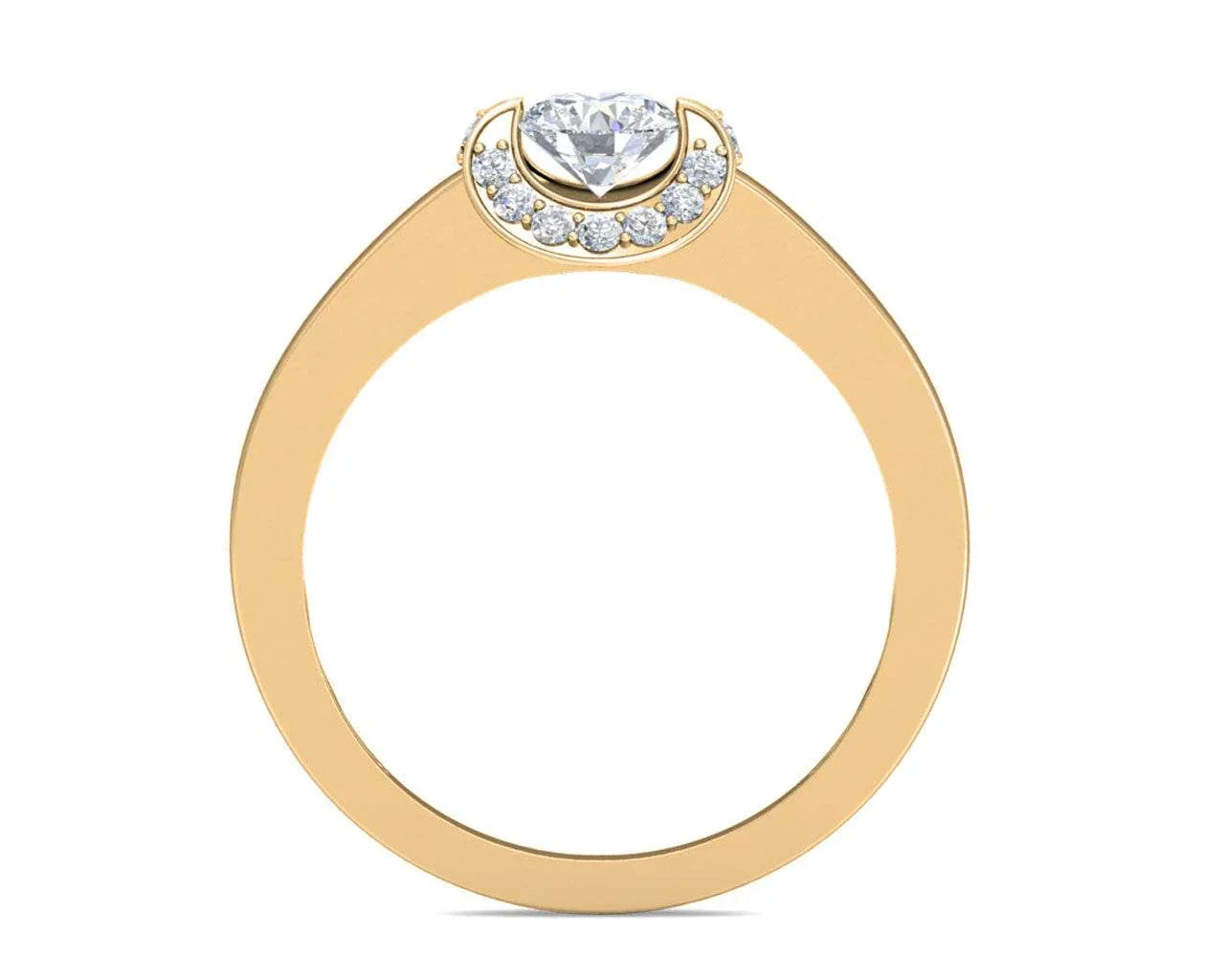 Angi Diamond Solitaire Engagement Ring - Jewelslane