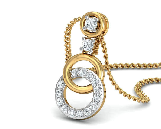 Anishi Diamond Dangle Pendant - Jewelslane