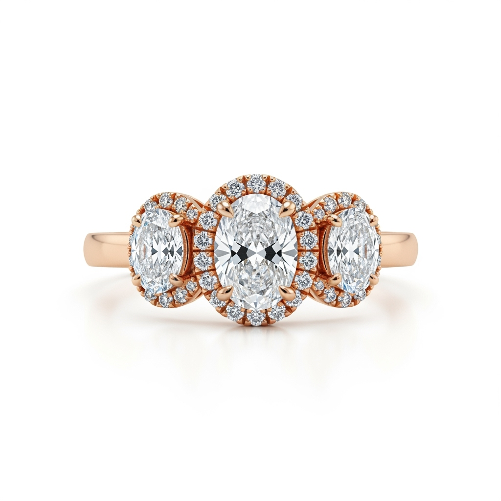 Anya Oval shape Lab Diamond Ring - Jewelslane