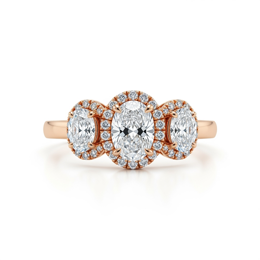 Anya Oval shape Lab Diamond Ring - Jewelslane