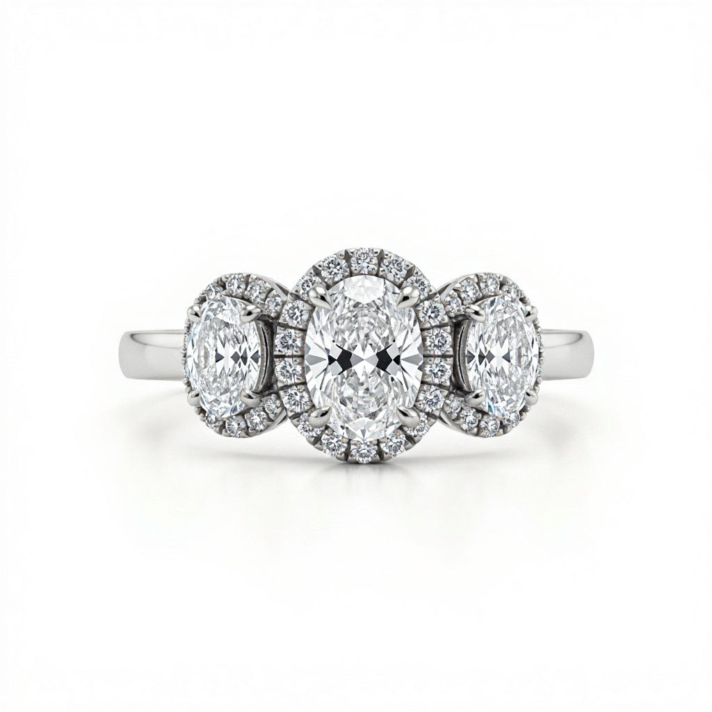 Anya Oval shape Lab Diamond Ring - Jewelslane