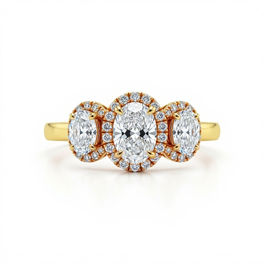 Anya Oval shape Lab Diamond Ring - Jewelslane