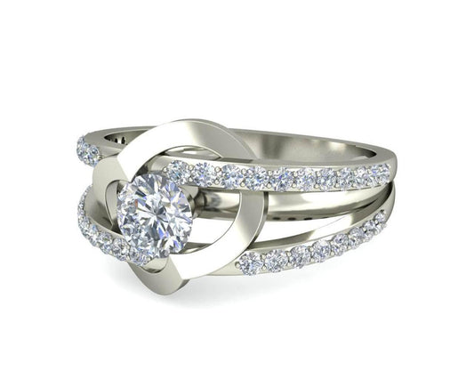 Araiya Solitaire Diamond Engagement Ring - Jewelslane