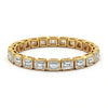Araya Emerald Cut Lab Diamonds Tennis bracelet - Jewelslane