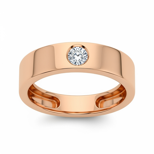 Aria Gents Ring with Lab Grown Diamond - jewelslane