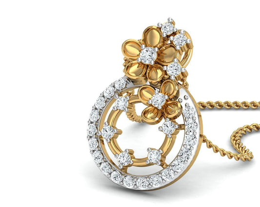 Arnit Diamond Pendant in Gold - Jewelslane