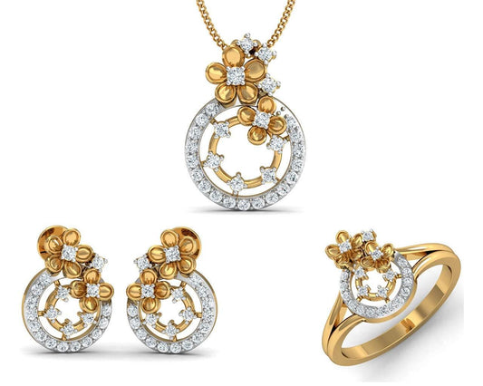 Arnit Diamond Pendant Set - Jewelslane