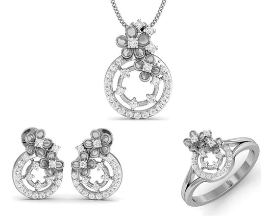 Arnit Diamond Pendant Set - Jewelslane