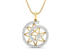 Astra Diamond pendant in 14k hallmarked Gold - Jewelslane