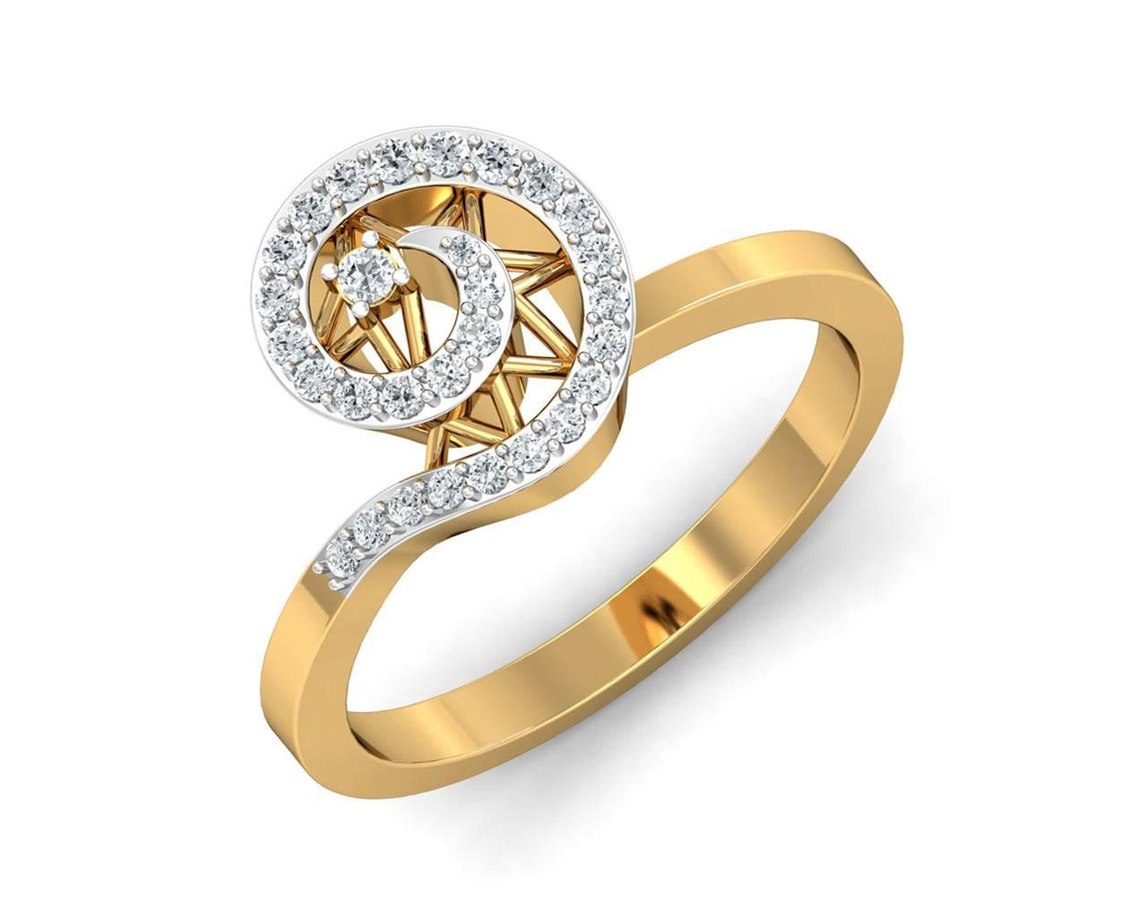 Astra Diamond Ring in 14k hallmarked Gold - Jewelslane