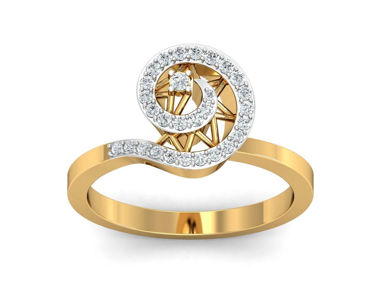 Astra Diamond Ring in 14k hallmarked Gold - Jewelslane
