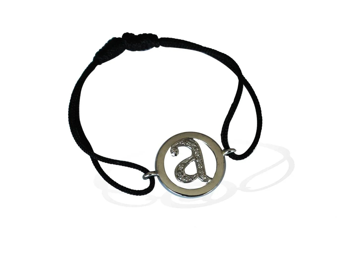 Alphabet diamond bracelet with a - Jewelslane