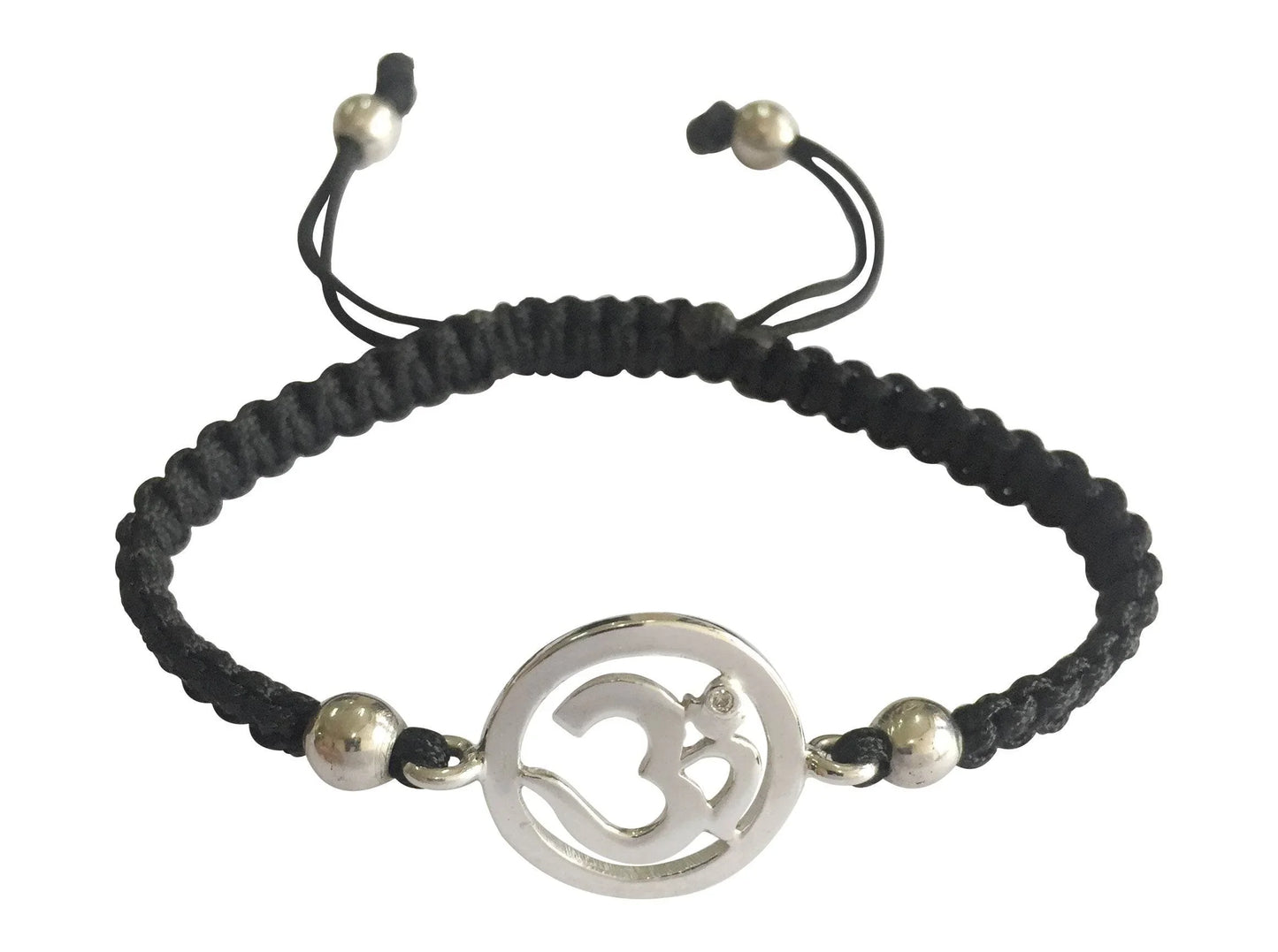 Auspicious Aum Charm Silver Bracelet for Girls - Jewelslane