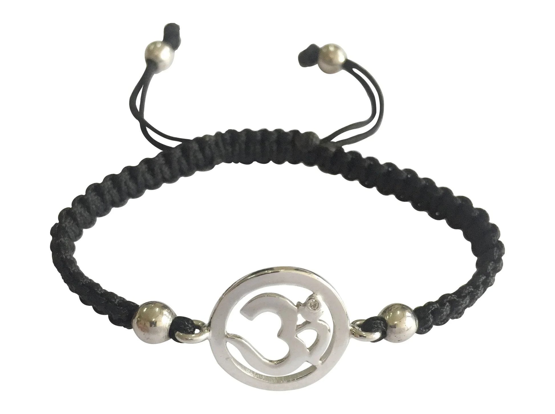 Auspicious Aum Charm Silver Bracelet for Girls - Jewelslane