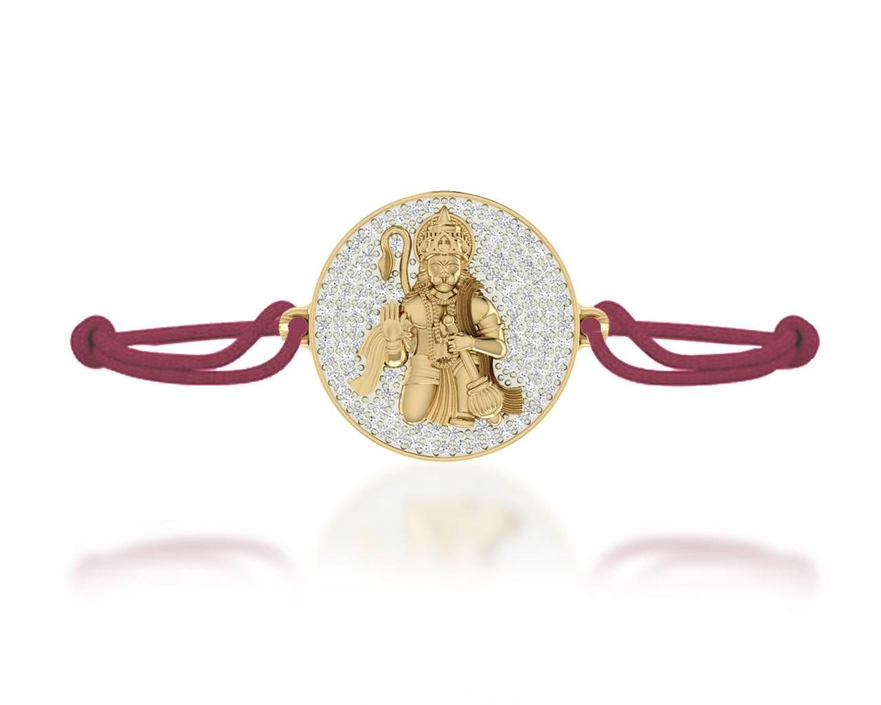 Auspicious Hanuman Diamond Bracelet - Jewelslane
