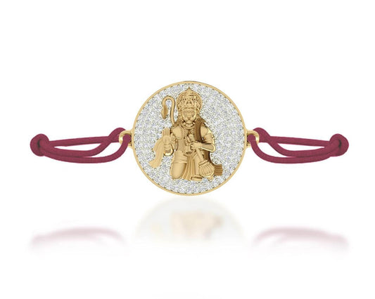 Auspicious Hanuman Diamond Bracelet - Jewelslane