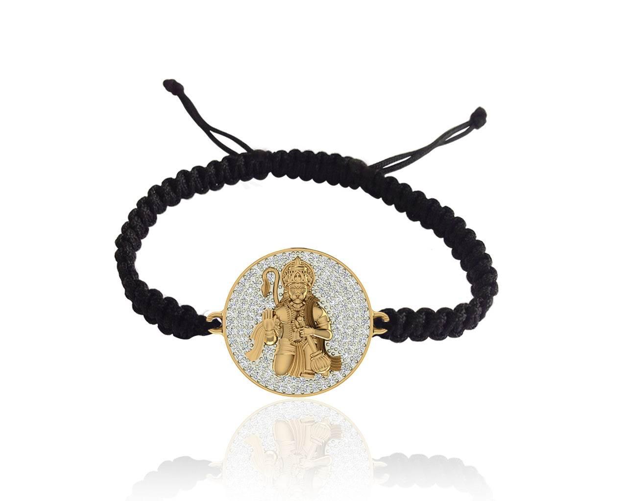Auspicious Hanuman Diamond Bracelet - Jewelslane