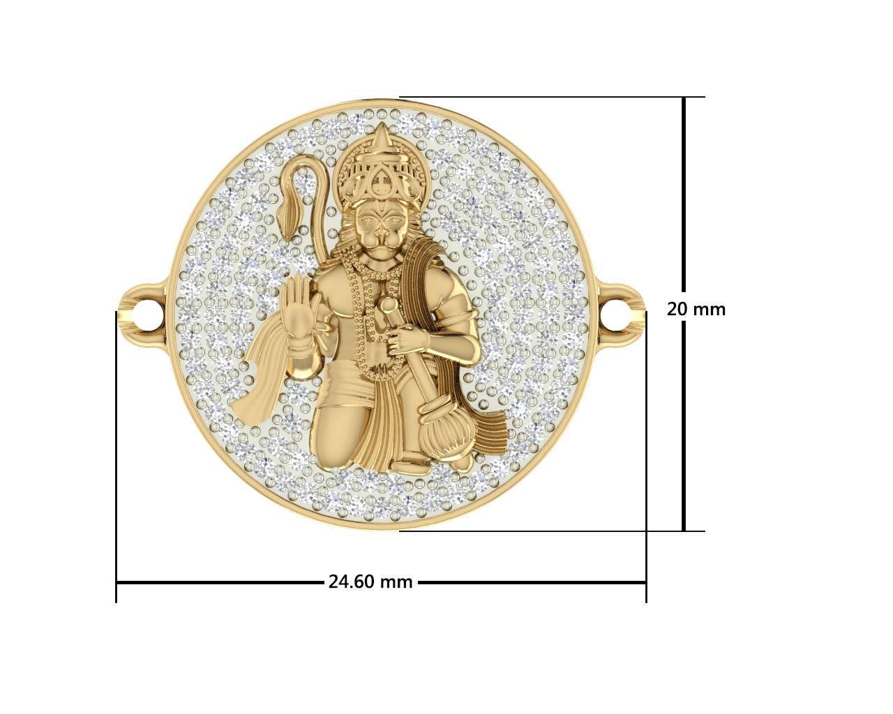Auspicious Hanuman Diamond Bracelet - Jewelslane