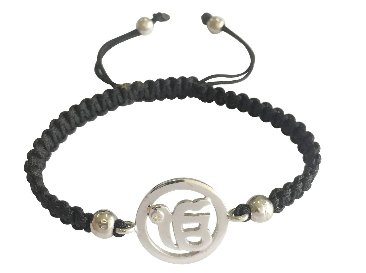 Auspicious Ik Onkaar Charm Silver Bracelet for Girls - Jewelslane