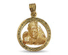 Auspicious Sri Sai Baba pendant in 14k gold with diamonds - Jewelslane