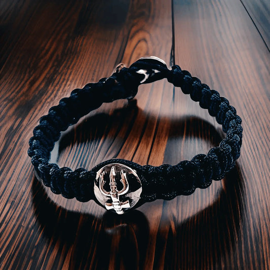 Shiv Trident Bracelet for Men - Jewelslane