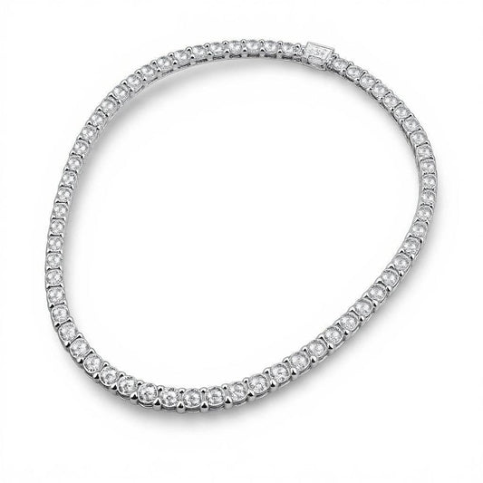 Ava Lab Grown Diamond Tennis Necklace In Gold - Jewelslane