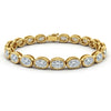 Ava Oval Shape Lab Diamonds Bezel set Tennis Bracelet - Jewelslane