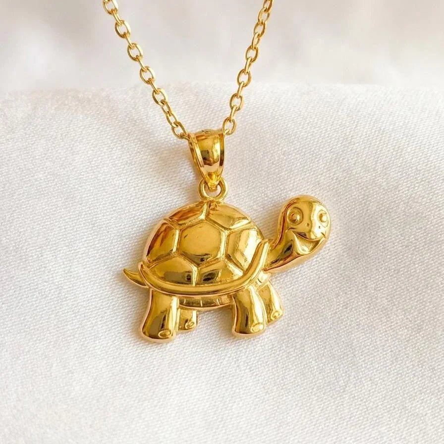 Baby Turtle Good luck charm in gold | Jewelslane