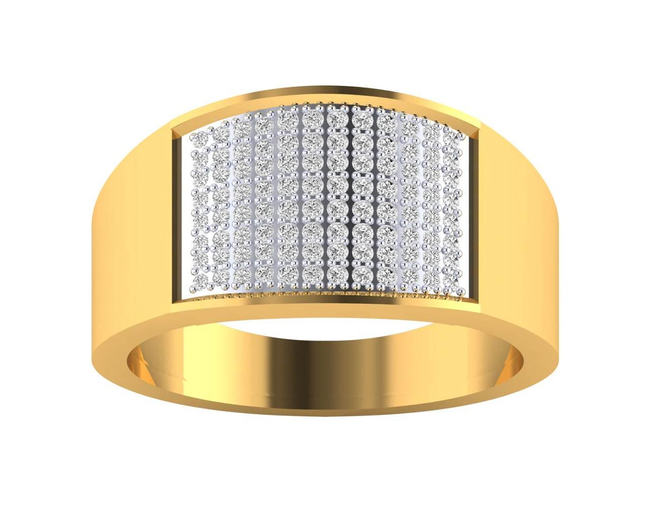 Barry Gents Diamond Ring in Gold - Jewelslane