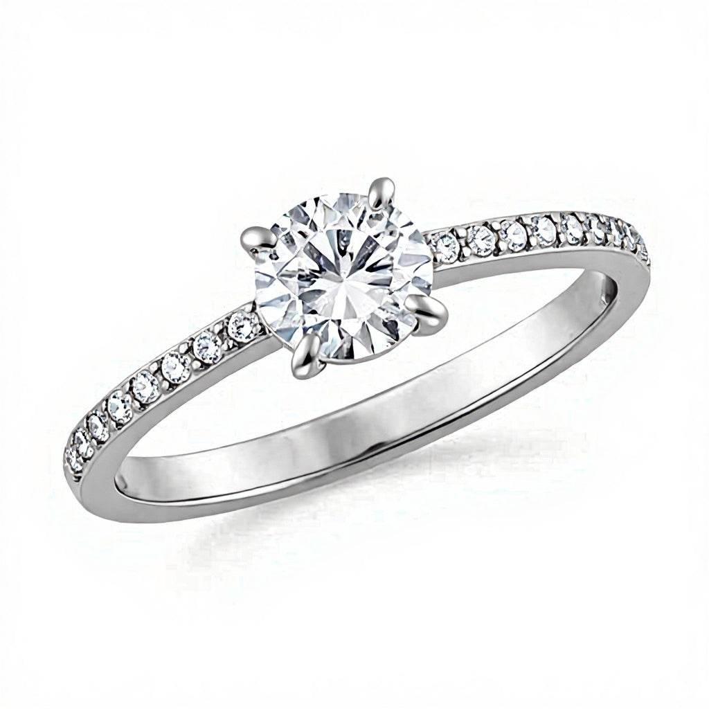 Becca Round Brilliant Lab Diamond Engagement Ring - Jewelslane