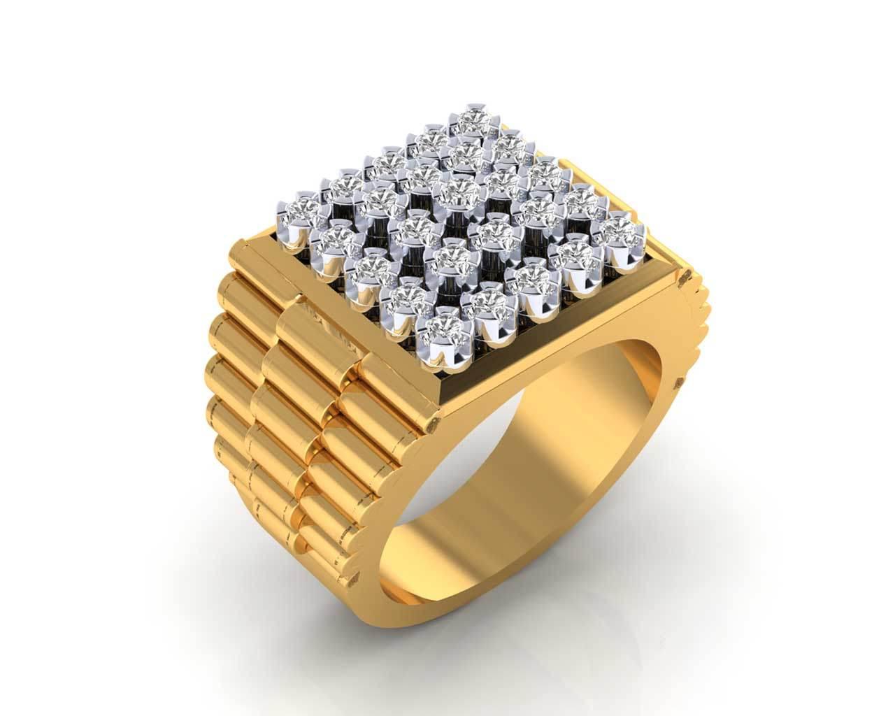 Ben diamond ring in 18k Gold - Jewelslane