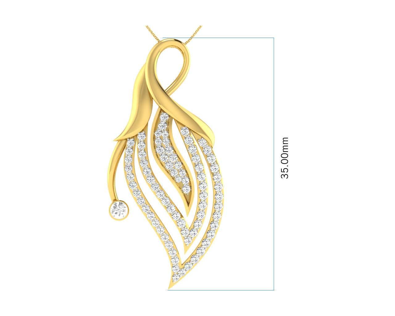 Berti Diamond Earrings & Pendant set - Jewelslane
