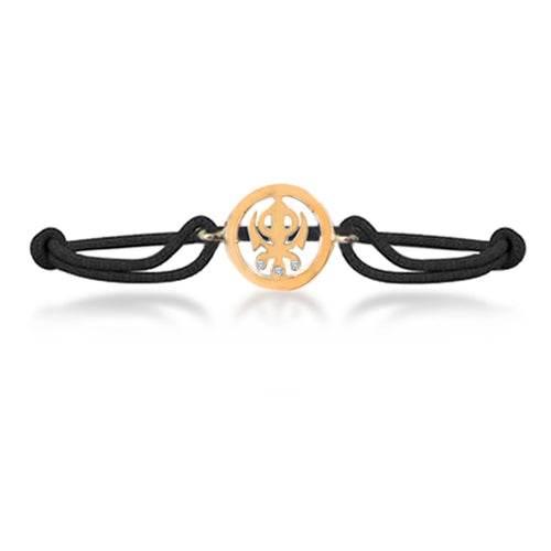 Khanda Bracelet in Gold 14 mm - Jewelslane