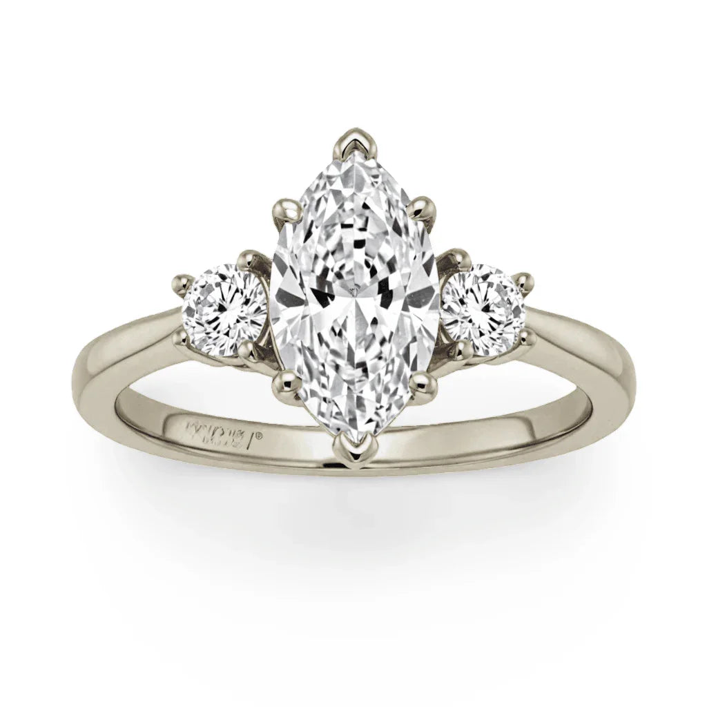 Bria Marquee Shape Lab Soliataire Diamond Ring - Jewelslane