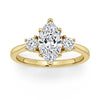Bria Marquee Shape Lab Soliataire Diamond Ring - Jewelslane