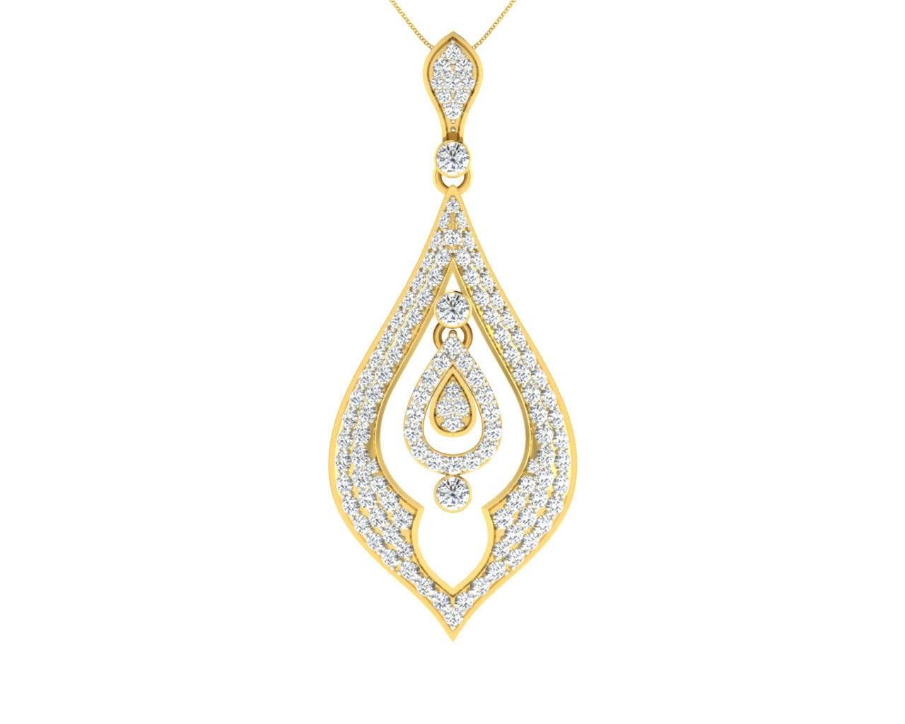 Nomi Diamond Pendant in Gold - Jewelslane