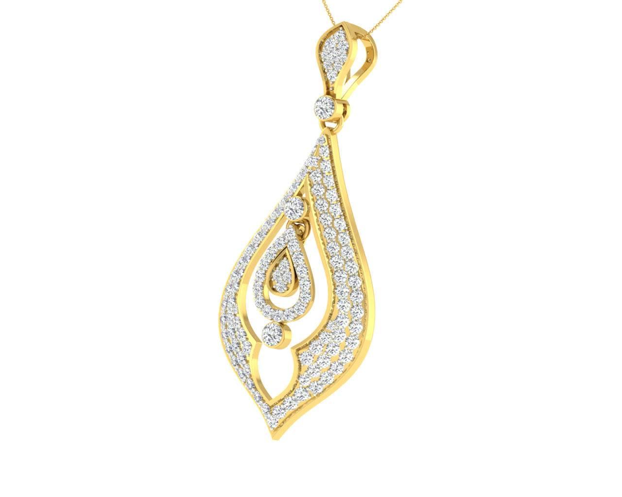 Nomi Diamond Pendant in Gold - Jewelslane