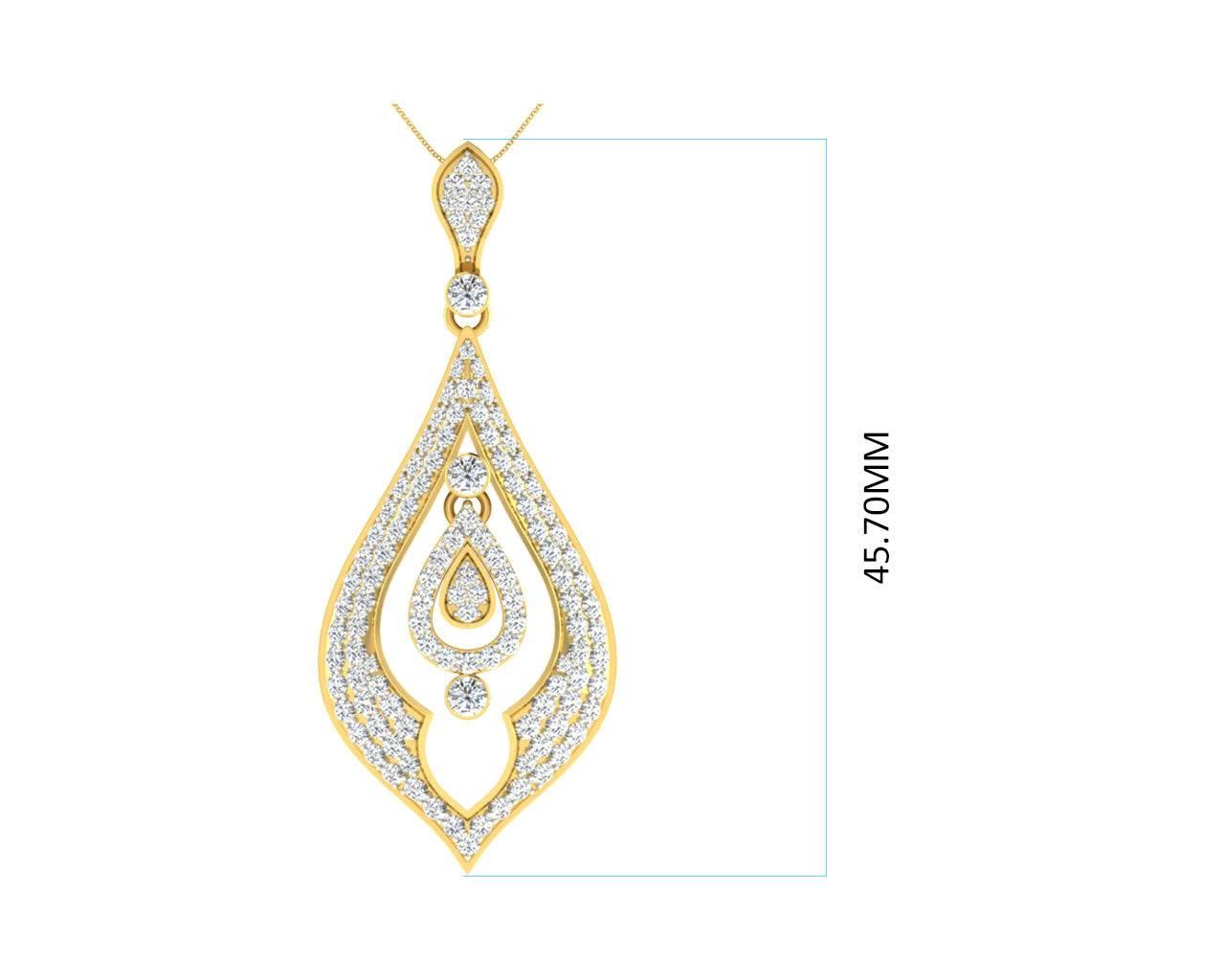 Nomi Diamond Pendant in Gold - Jewelslane