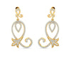 Cady Brilliant Diamond Earrings in Gold - Jewelslane