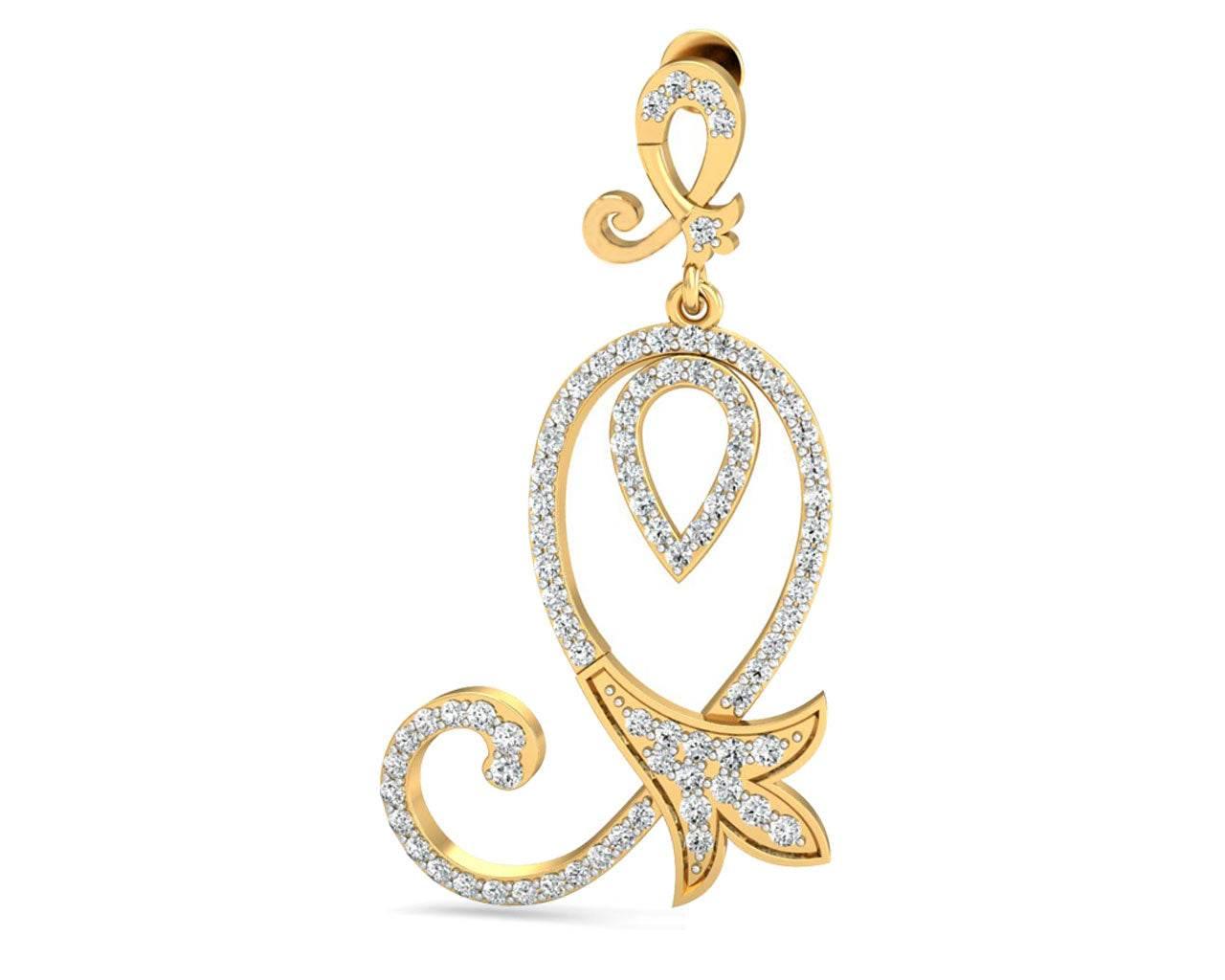 Cady Brilliant Diamond Earrings in Gold - Jewelslane