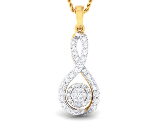 Cai Diamond Daily wear pendant in Gold - Jewelslane