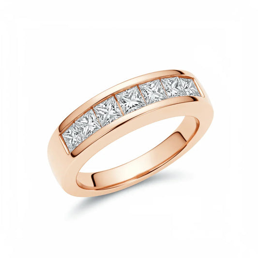 Cami Lab Grown Princess Cut Diamonds Band - Jewelslane