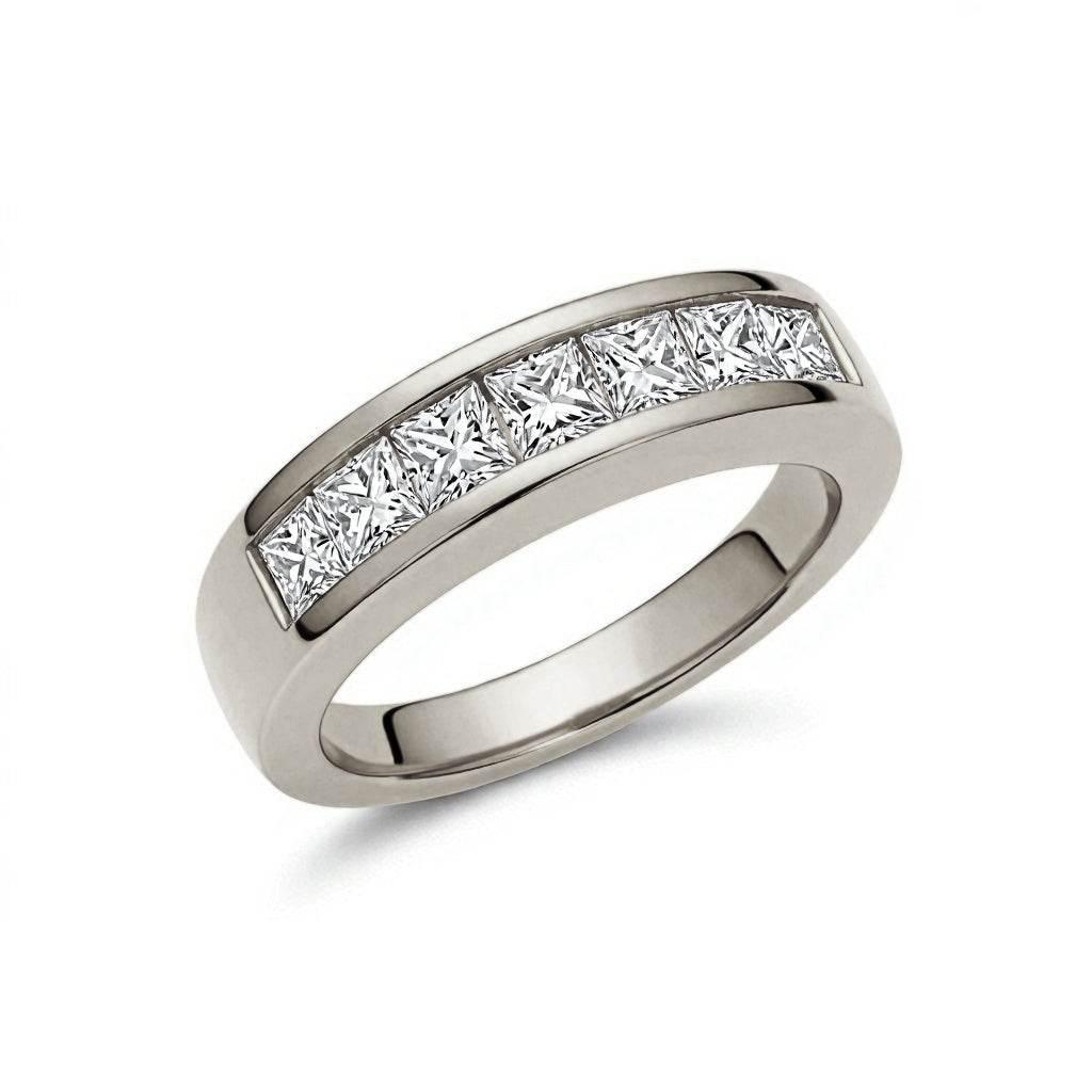 Cami Lab Grown Princess Cut Diamonds Band - Jewelslane