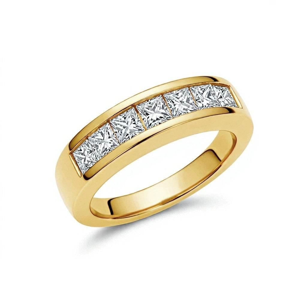 Cami Lab Grown Princess Cut Diamonds Band - Jewelslane