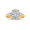 Capri Oval Shape Lab Diamond Solitaire Ring - Jewelslane