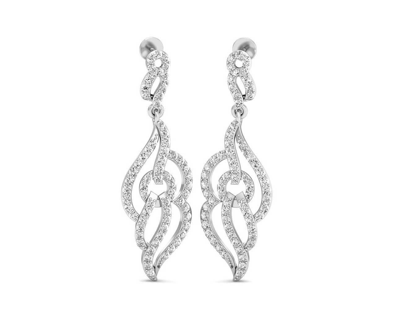 Cara Diamond Danglers - Jewelslane