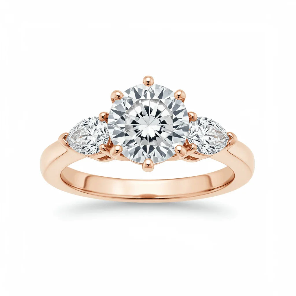 Cara Round Brilliant Lab Grown Diamond Solitaire Ring - Jewelslane
