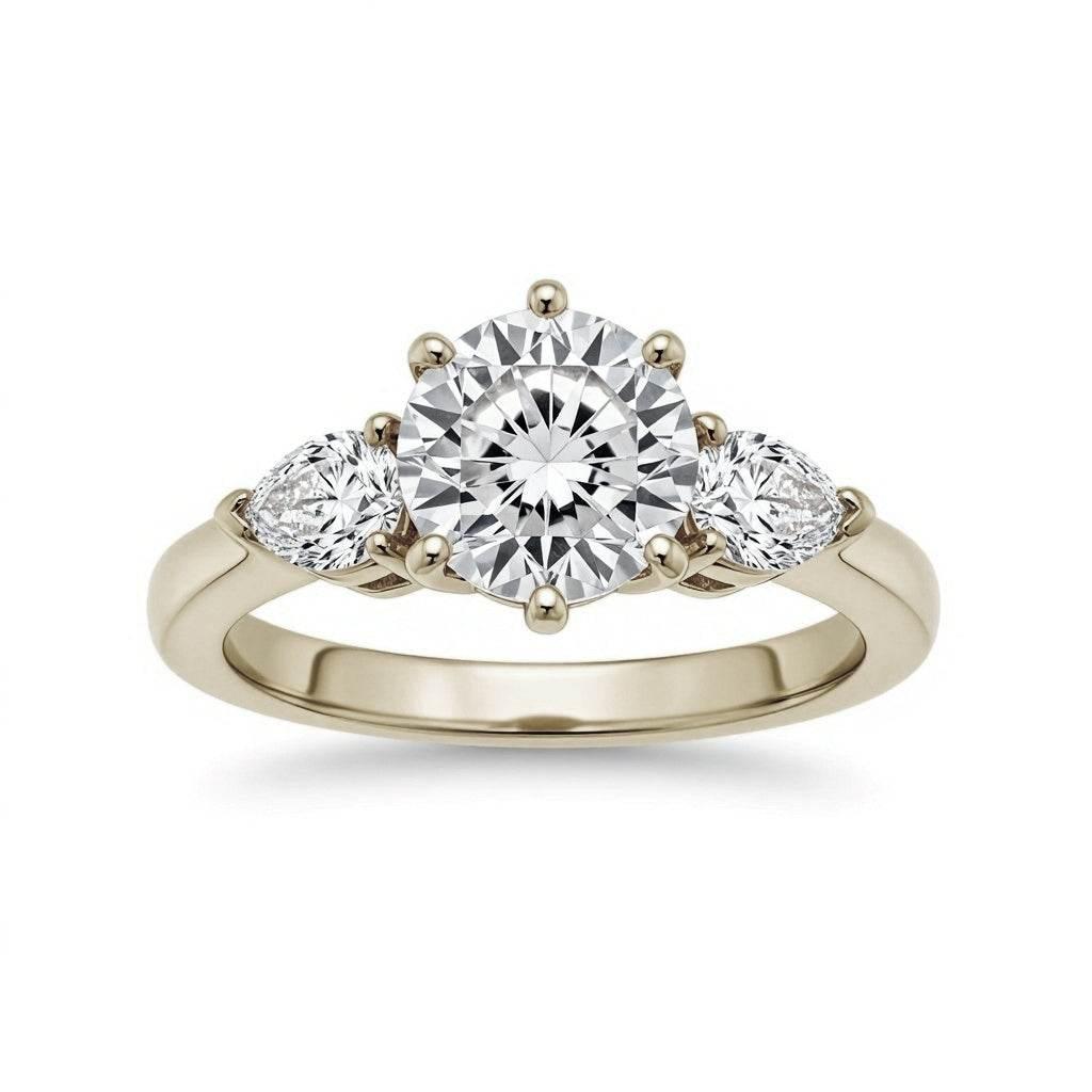 Cara Round Brilliant Lab Grown Diamond Solitaire Ring - Jewelslane