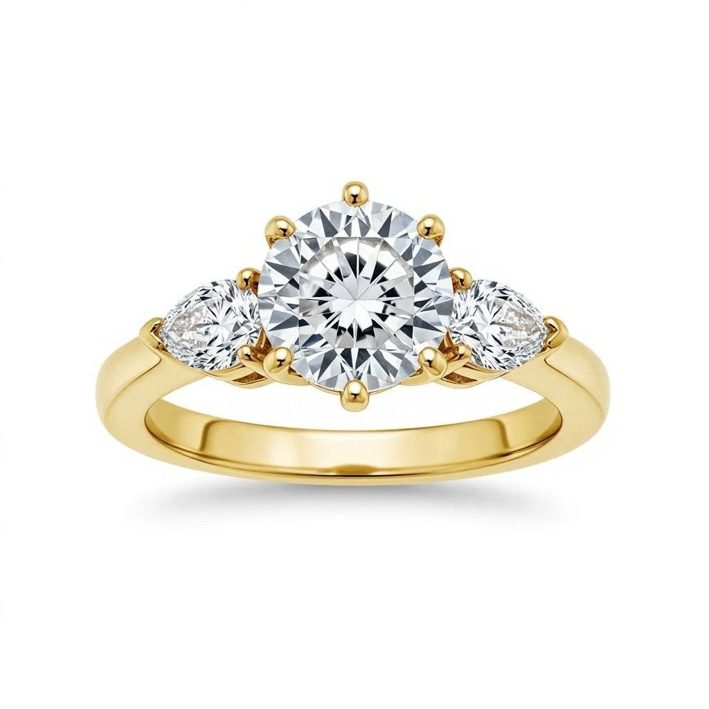 Cara Round Brilliant Lab Grown Diamond Solitaire Ring - Jewelslane