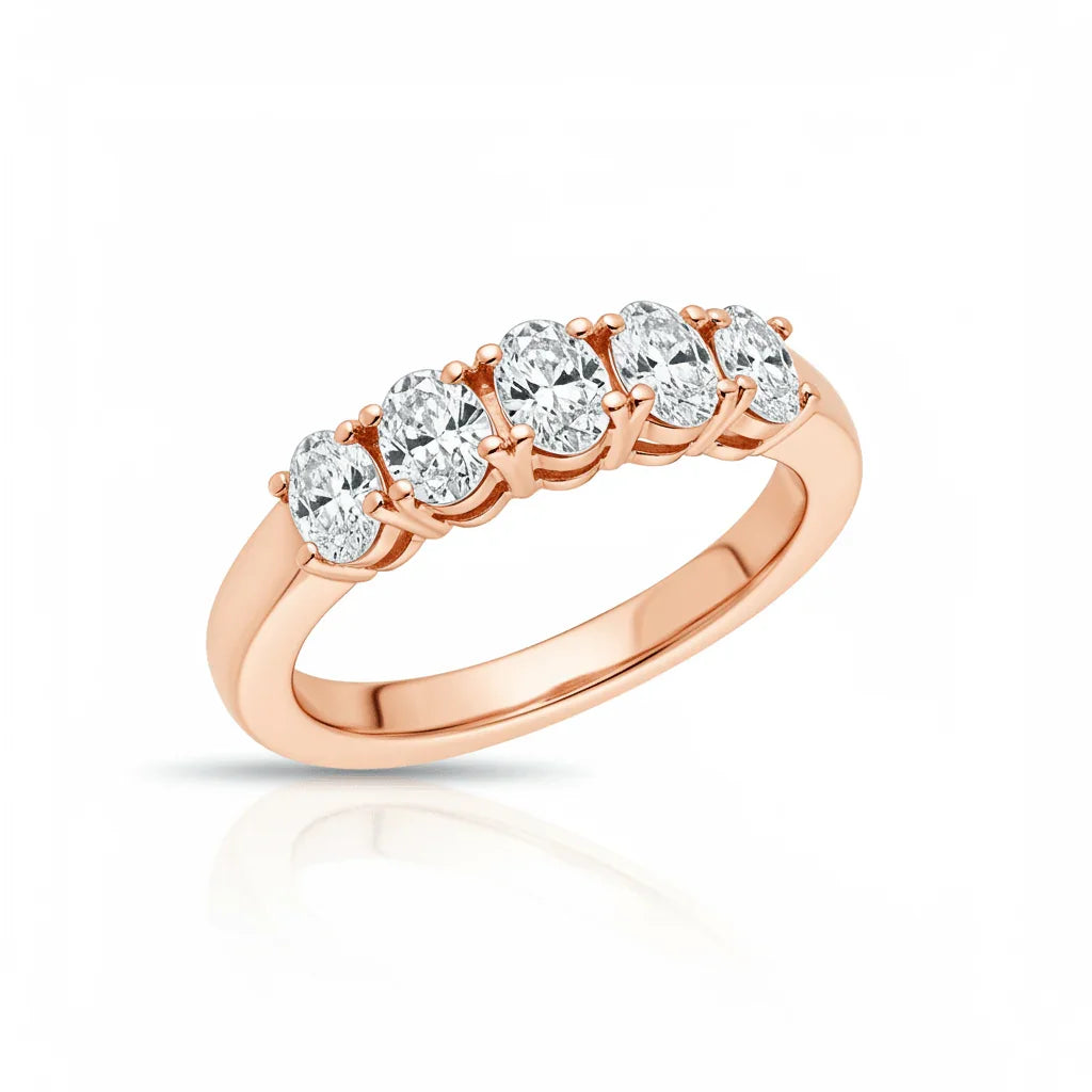 Carin Oval shape Lab diamond Band - Jewelslane